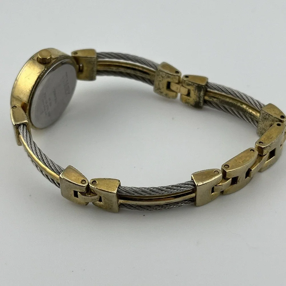 Timex Watch Women‎ 22mm Silver Gold Two Tone 6.75